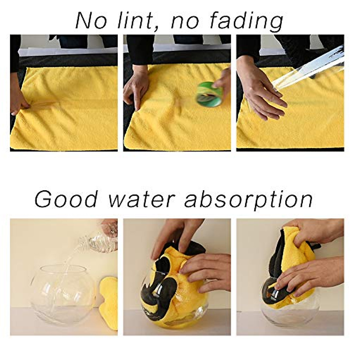 Khăn Lau Xe Ô Tô Đa Năng 2 Lớp Microfiber Siêu Thấm Nước - Dày và Mịn
