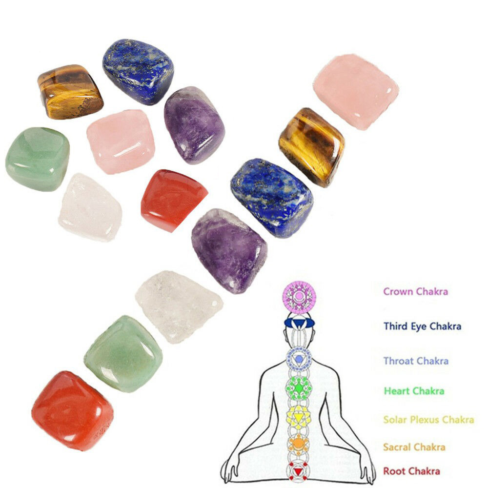 Combo 7 Chakra Đá Thanh Tẩy Tự Nhiên Bảy Luân Xa To Đẹp Tốt