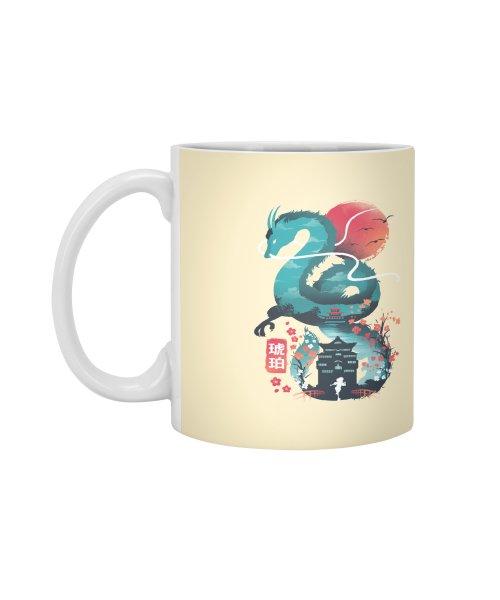 Ly Cốc Sứ Cao Cấp hình Ukiyo e Dragon