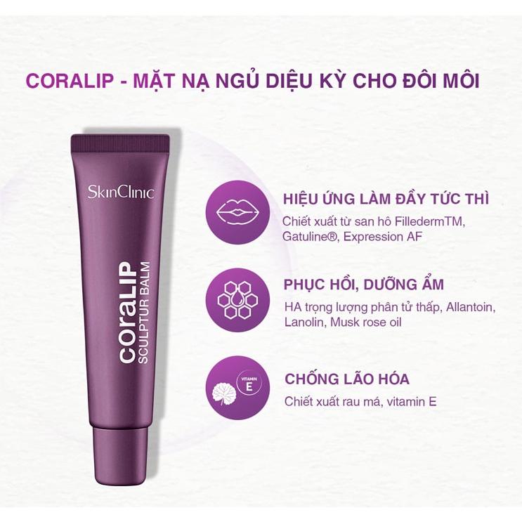 Kem dưỡng môi SkinClinic CoraLip Sculptur Balm 15ml