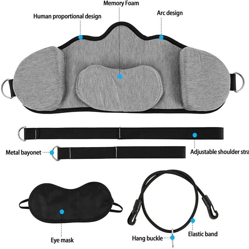 Hammock with Stand for Neck Traction Massager Cervicales To Reduce Neck Pain Relief Relaxation with Free Eye Mask Neck Hammock