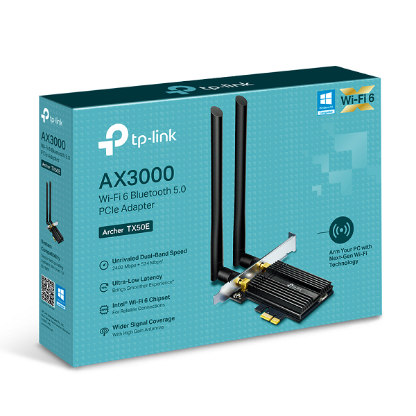 Card mạng Wireless TP-Link Archer TX50E- Hàng chính hãng