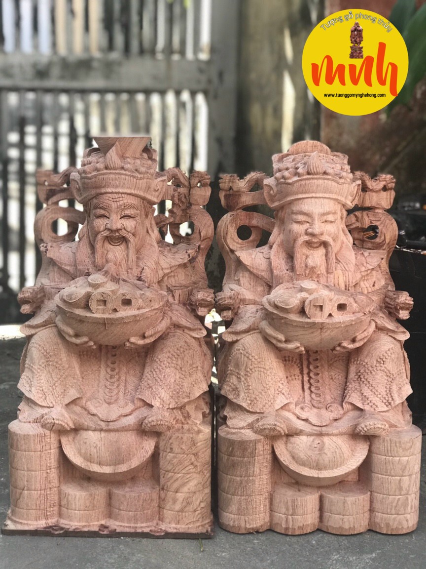 Tượng Gỗ Thần Tài Phong Thủy