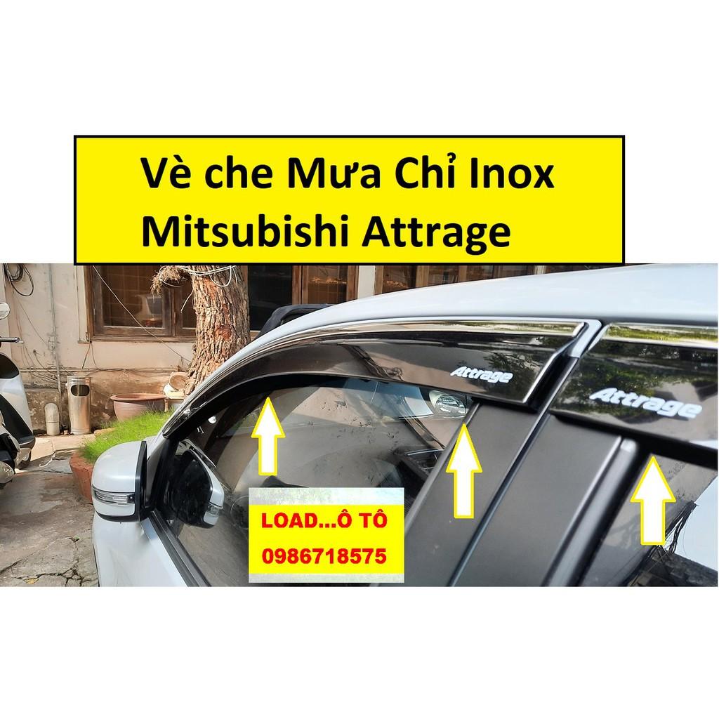 Vè Che Mưa Xe Mitsubishi Attrage 2022-2018 Nhựa Đen Loại 1 Cao Cấp