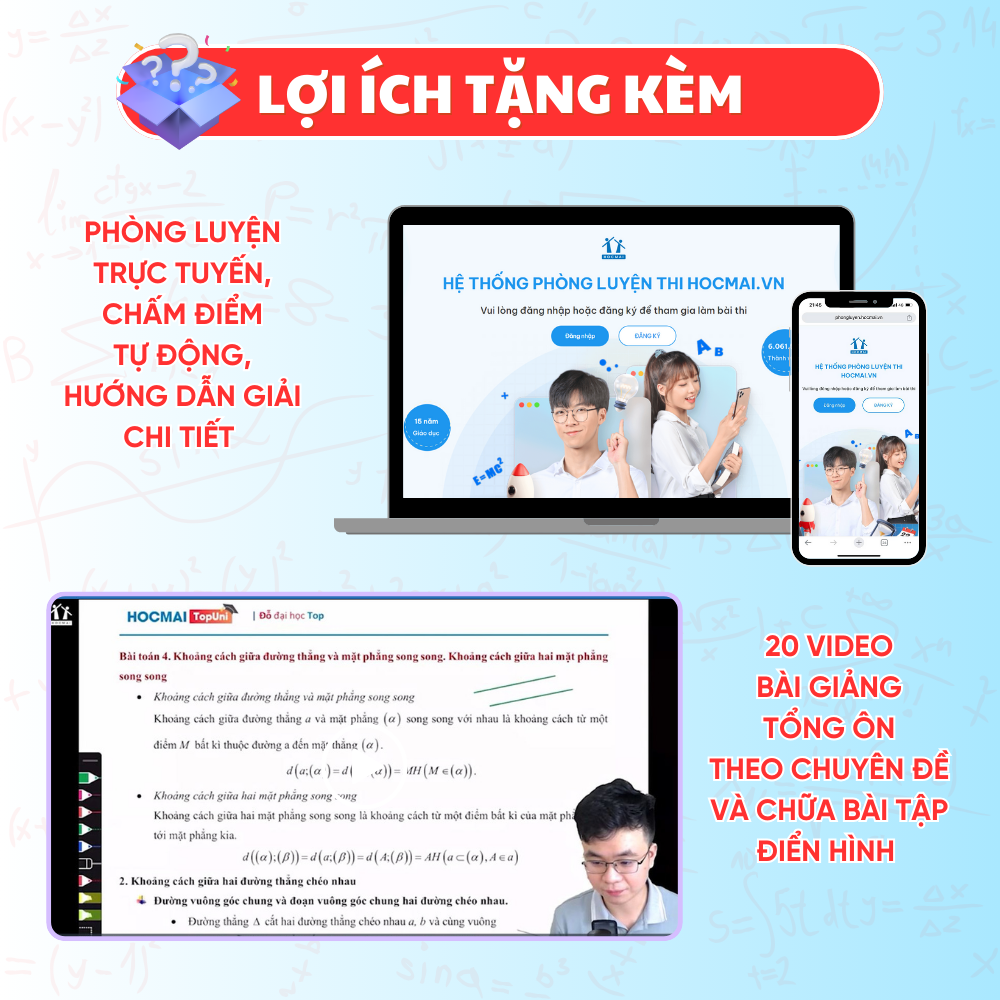 [Lớp 9 chương trình mới] Sách Bứt phá 9+ điểm thi vào 10 môn Toán - Tổng ôn và luyện đề - HOCMAI