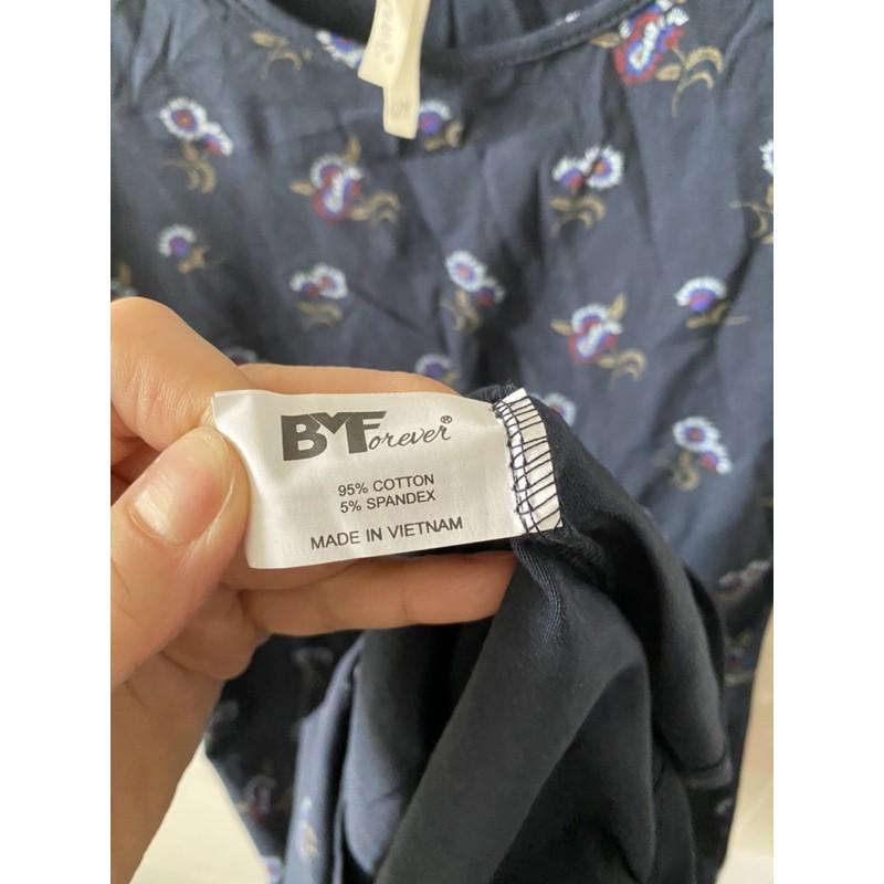 Đầm body xanh đen hoạ tiết sát nách