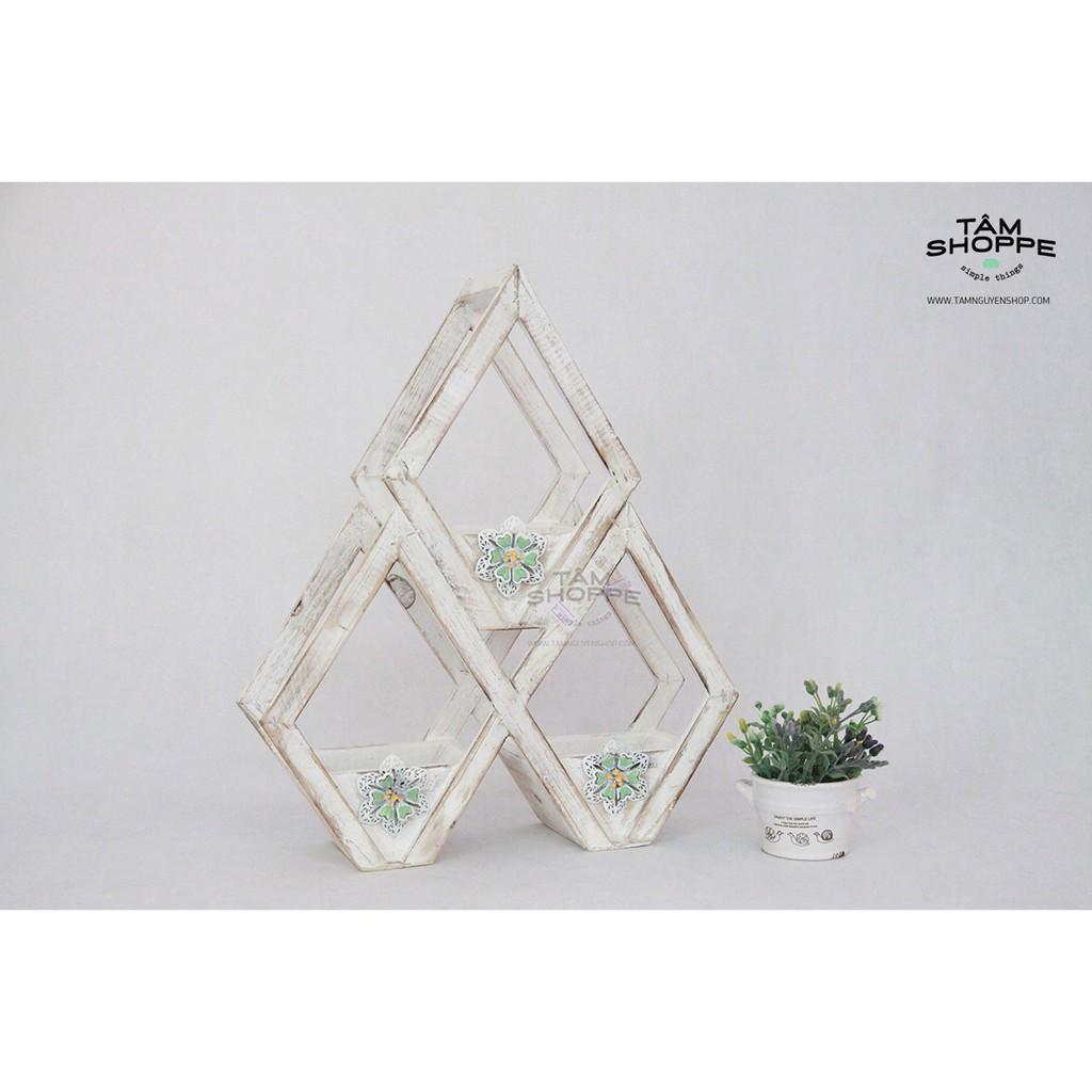 KỆ GỖ ÁP TƯỜNG VINTAGE SỐ 05
