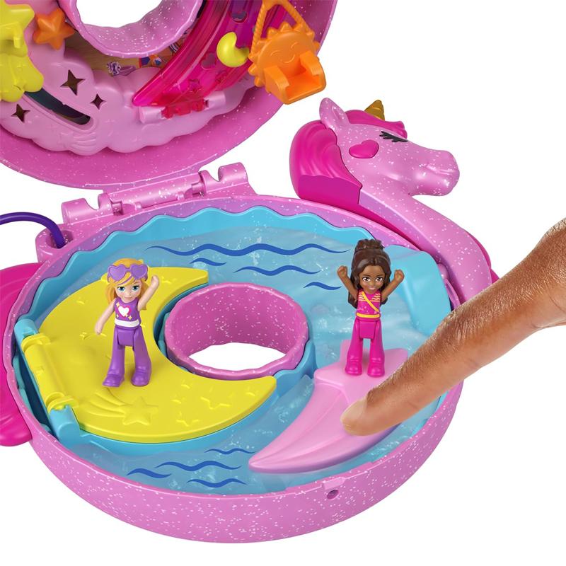 Đồ Chơi Polly Pocket Và Trạm Lướt Sóng Của Unicorn - Polly Pocket HKV34/FRY35