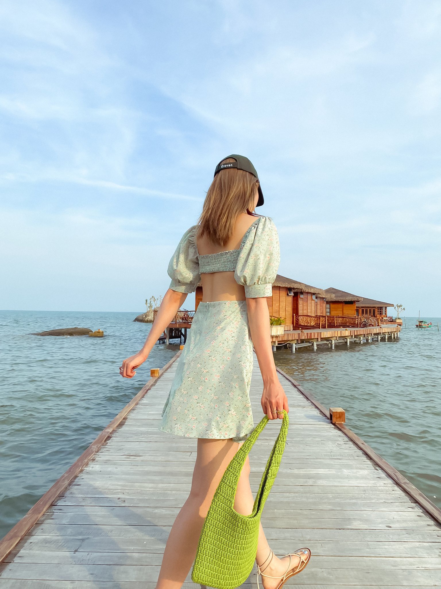 Hình ảnh Đầm hoa xanh mint Vivi dress Gem Clothing SP060599