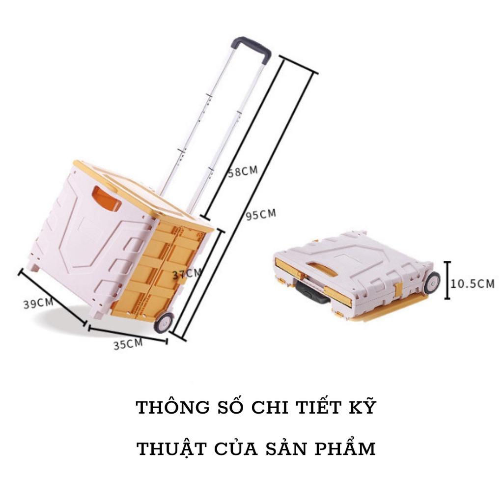 [Thùng Đồ Gấp Gọn Vali] Kéo Đa Năng - Dùng Trên Ô Tô Đi Siêu Thị Đi Chuyển Đồ Nặng (Hàng Loại 1)