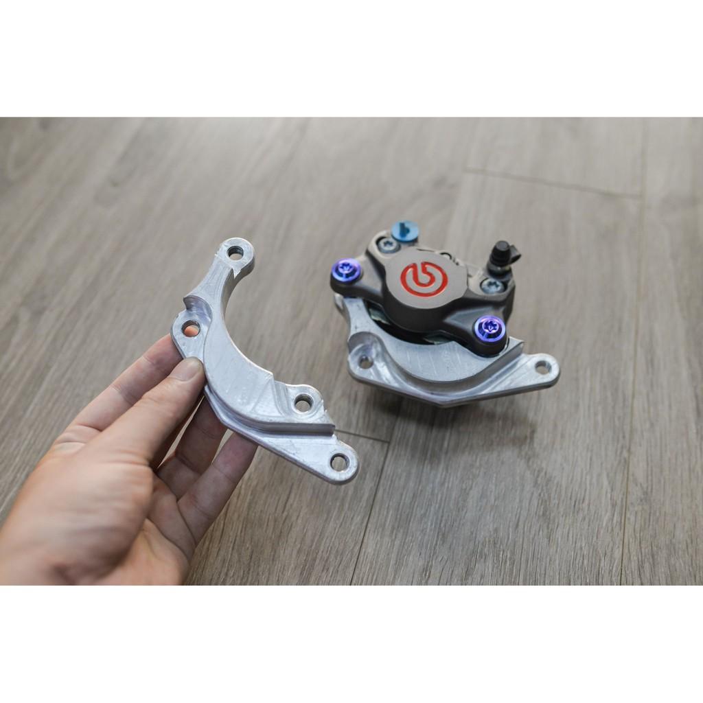 PHANH 2 Pits đối xứng. Pad phanh CNC Nguyên Khối Chắc Chắn, MSX đi đĩa 220mm