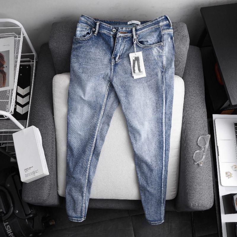 Quần jean nam ống suông nhẹ hàng vnxk cao cấp