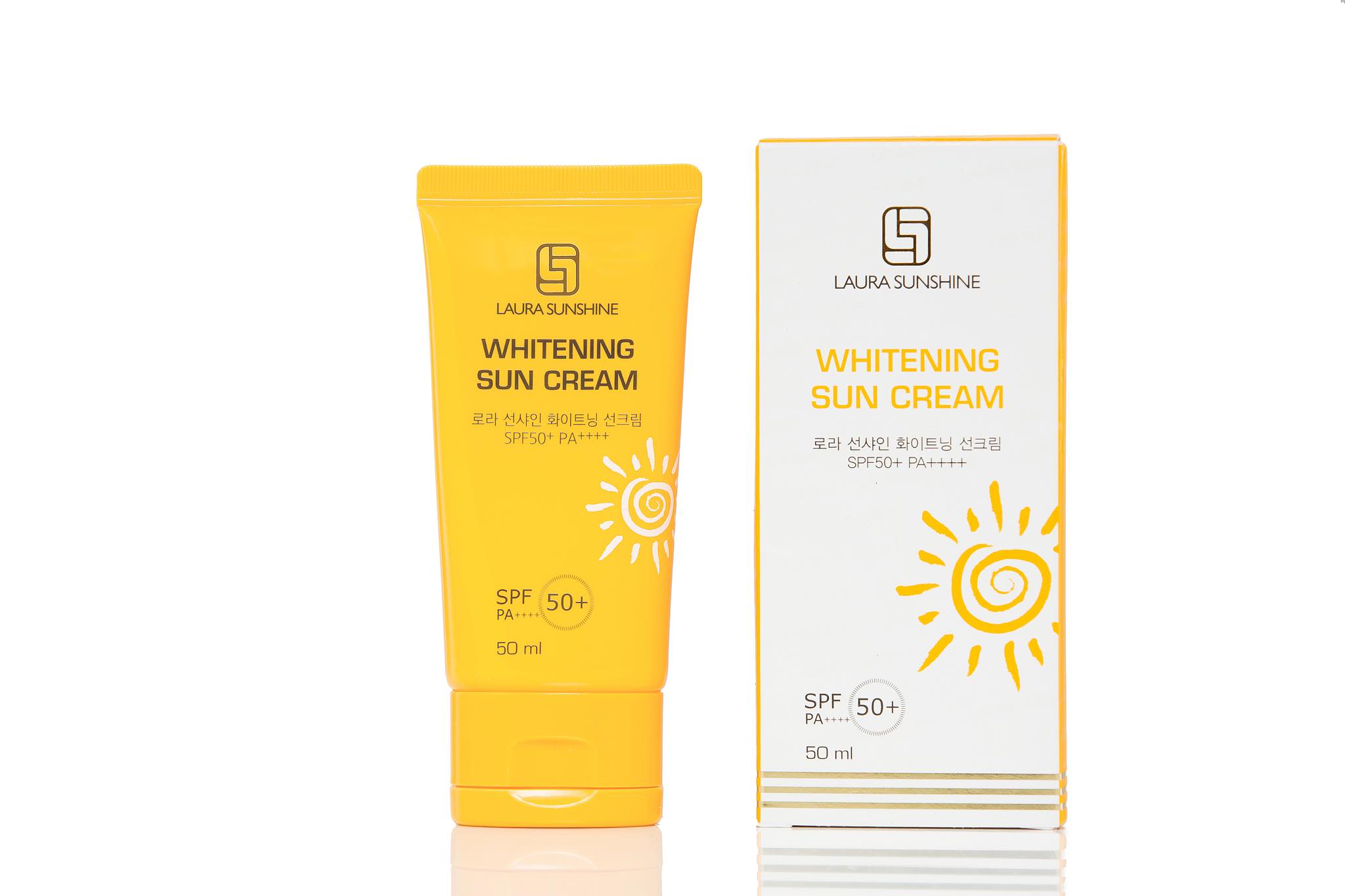KEM CHỐNG NẮNG MẶT LAURA SUNSHINE WHITENING SUN CREAM SPF50+ PA++++ 50ml