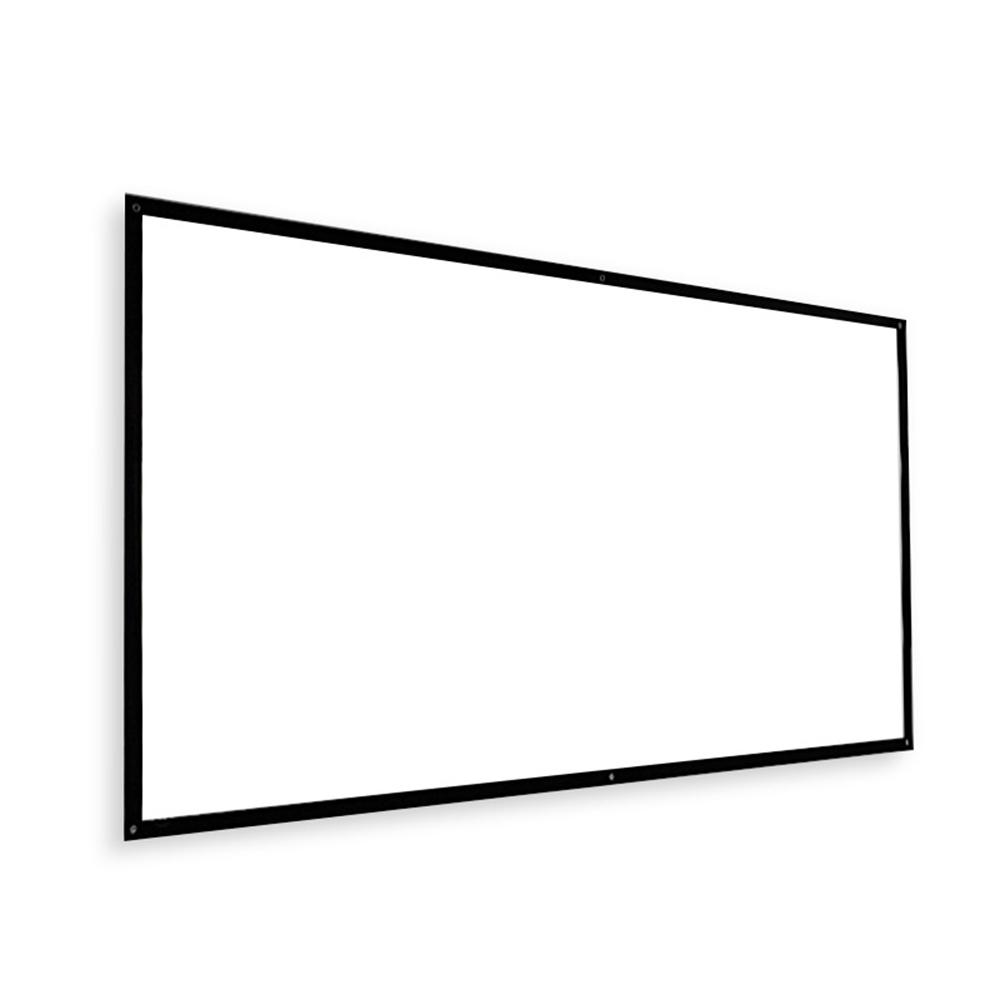 100 Inch Projector Screen 16:9 HD Portable Projection Screen Anti-Crease for Home Theater Outdoor Indoor Movies