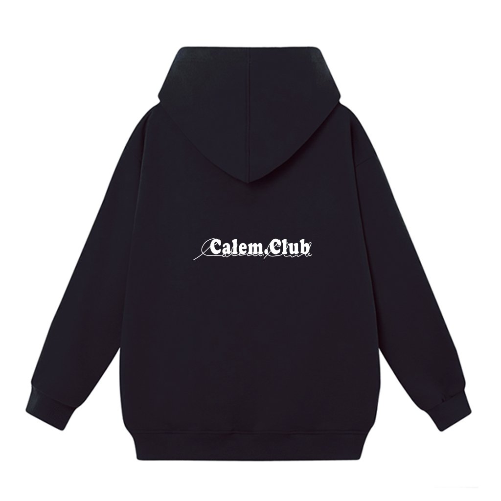 Áo khoác Hoodie Zip nam nữ SAM CLO có mũ form rộng chất nỉ tay dài thu đông in chữ CALEM CLUB