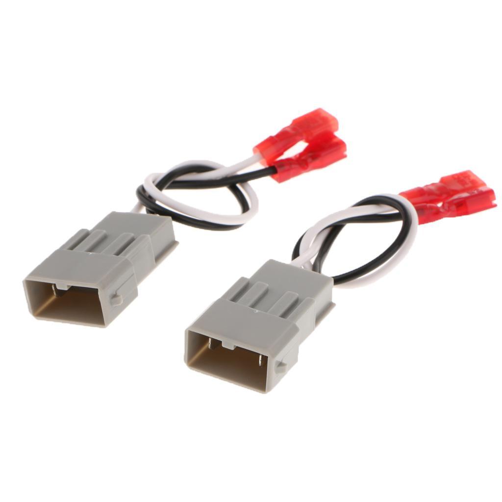 2PCS Car Radio Speaker Wire Harness Adapter Connector Plug For Honda Accord