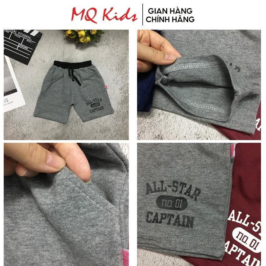 Quần đùi lửng cho bé trai MQ kids ️ cotton da cá 100%