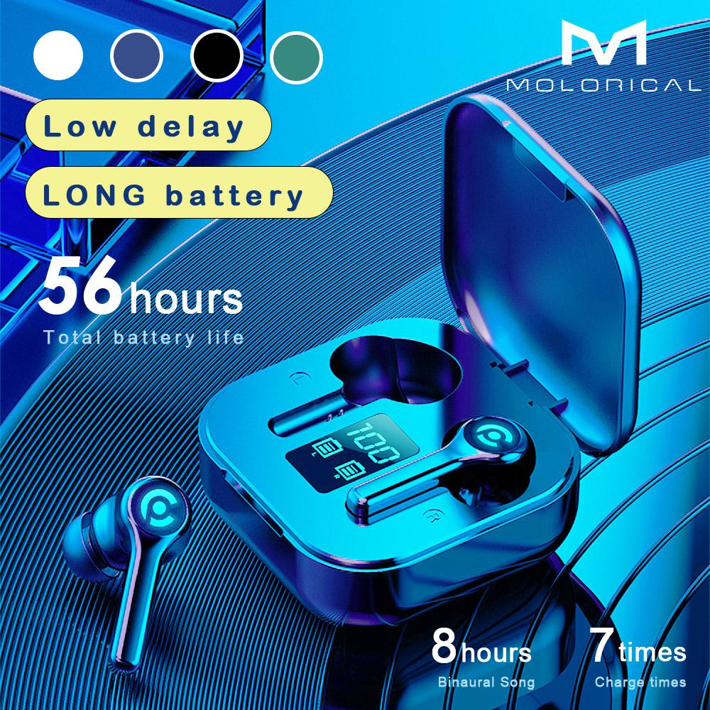 56 Giờ Pin Không Dây Bluetooth V5.1 Tai Nghe Nhiều Màu Sắc Không Dây Tai Nghe HIFI Stereo Tai Nghe Nhét Tai Gọi Tai Nghe Chụp Tai Kèm Mic