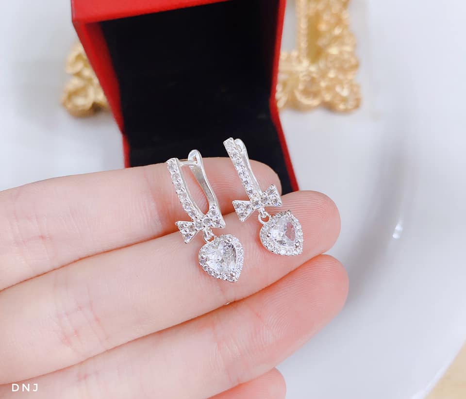 Bông tai bạc thời trang chất liệu bạc s925 MS0820