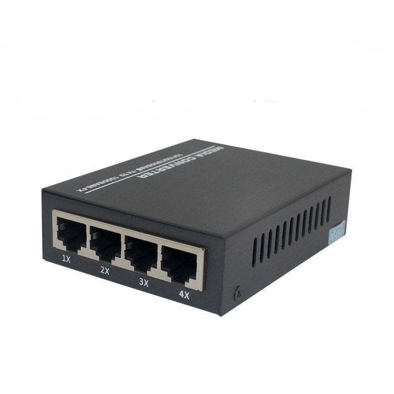 Bộ Chuyển Đổi Quang Điện GS-1201W14 AB 1Gbps 1 Sợi 4 Cổng LAN