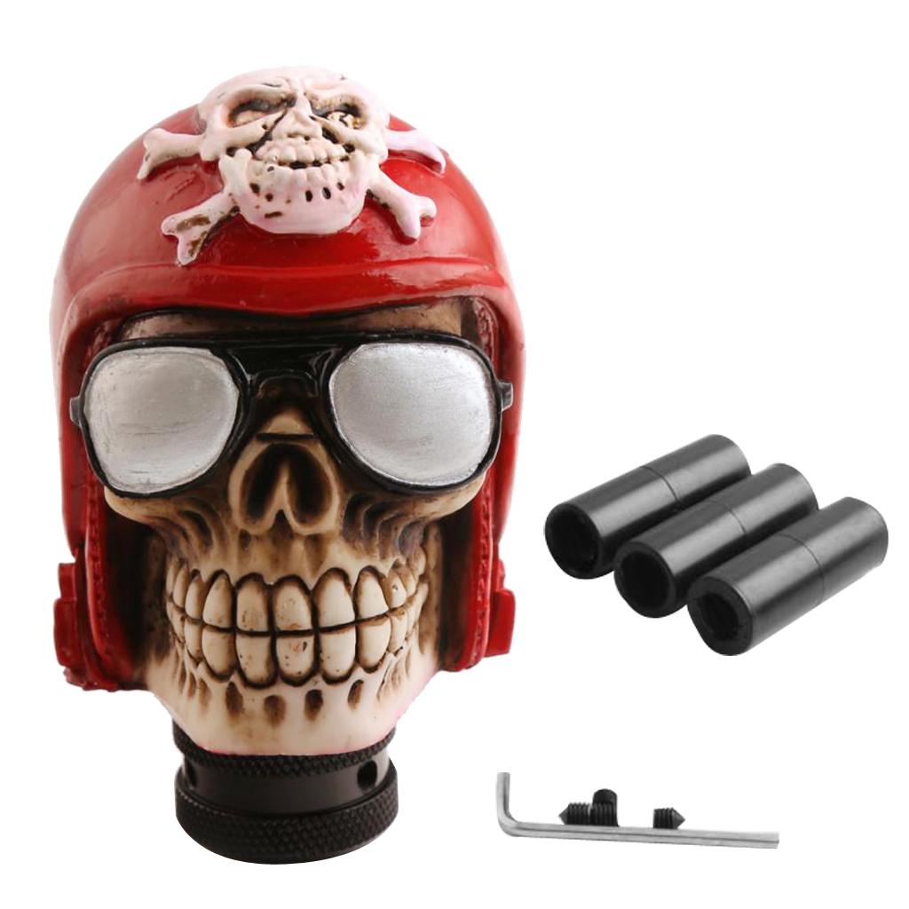 Manual Car Truck Cool Skull Head Gear Stick Shift Lever Shifter Handle Knob Stylish and Cool Design