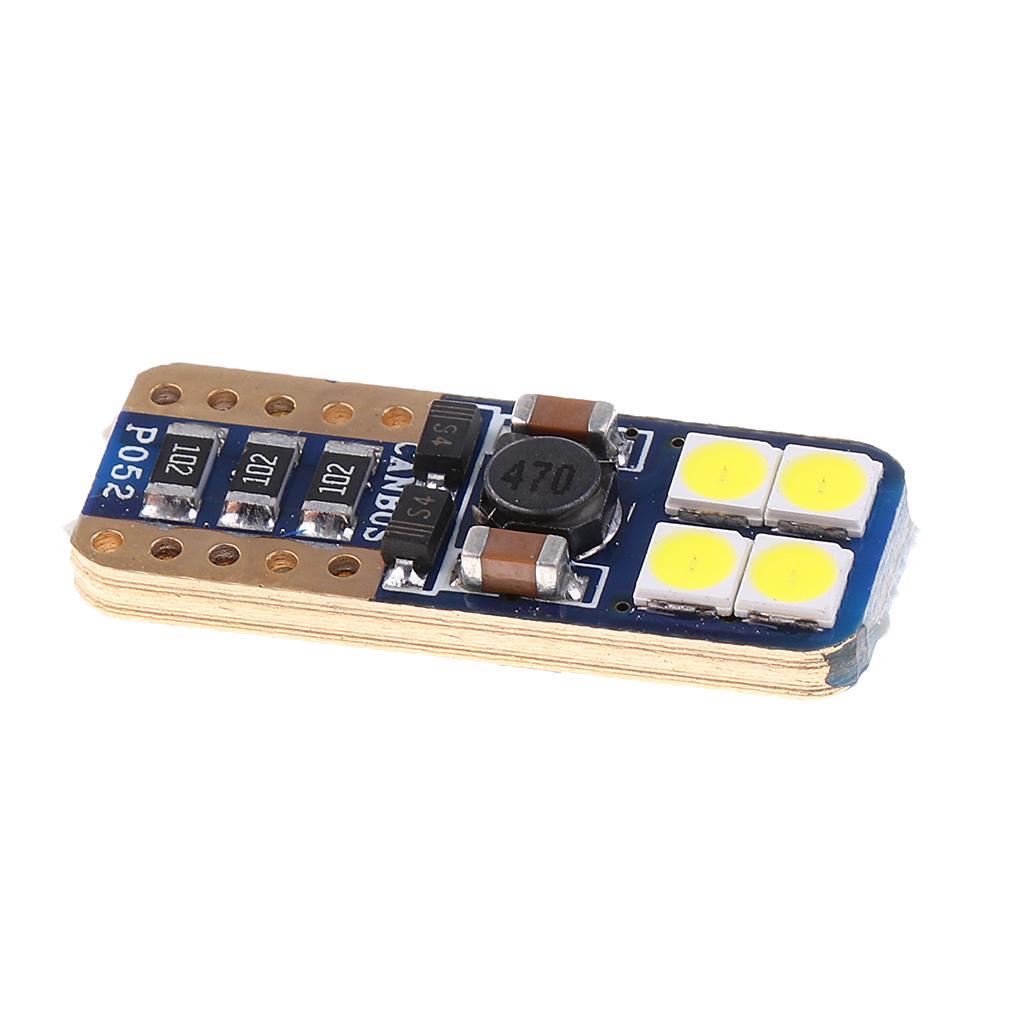 High Quality 2Pcs T10 8 LED Car Clearance Interior Light Wedge Bulbs White