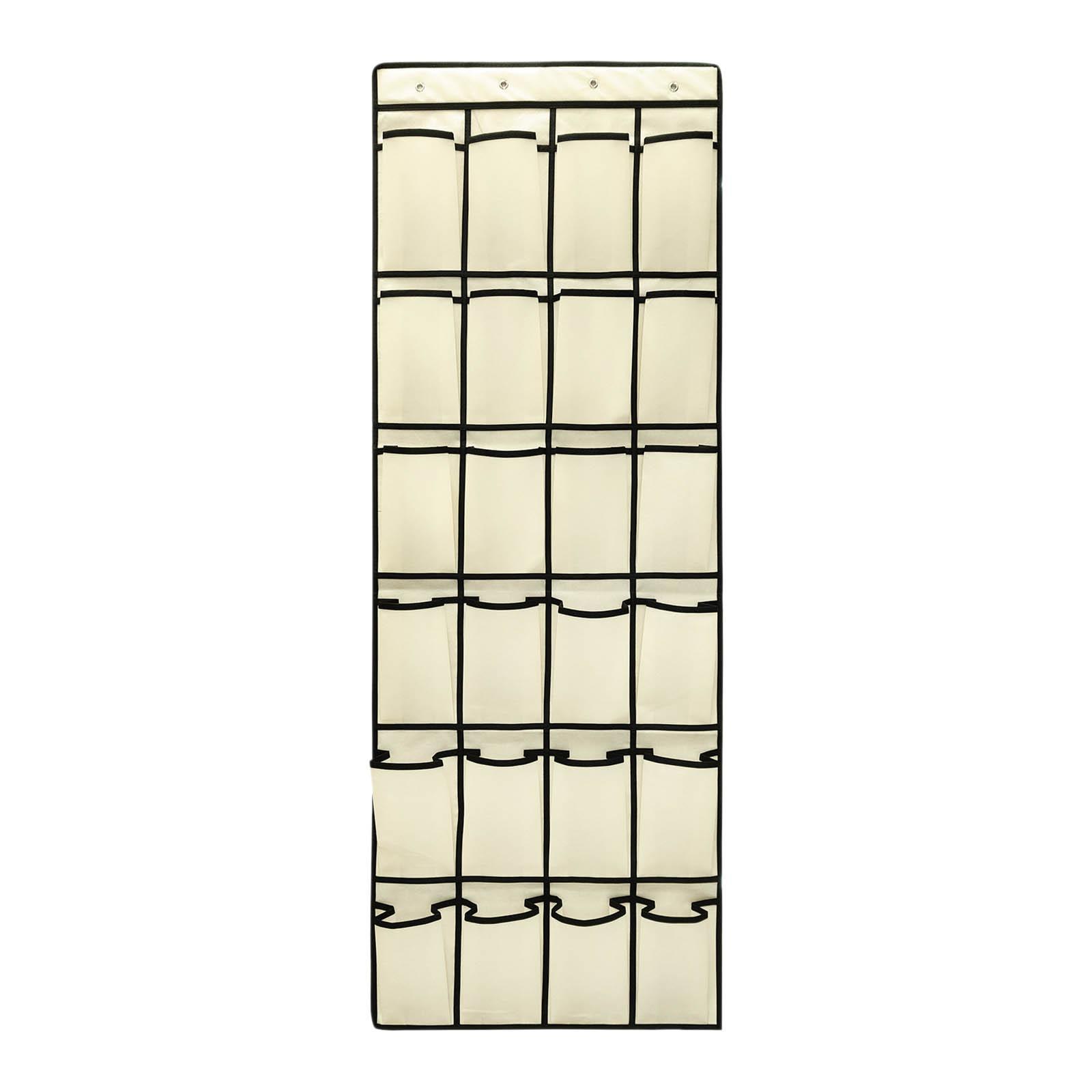 Shoe Organizer 24 Pockets Holder Hanging Space Saver Over The Door for Door