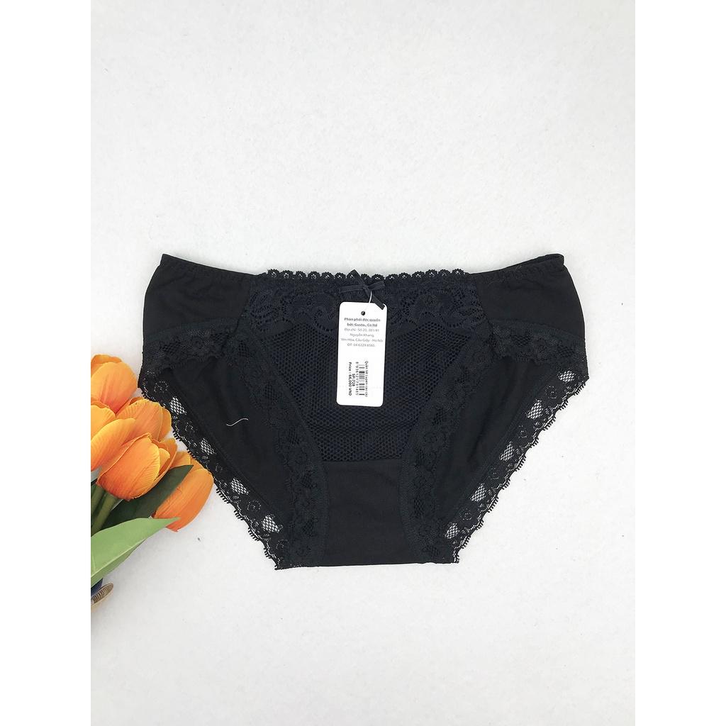 Quần Lót Nữ Cotton Phối Ren Cạp Vừa LUPERI SP728 Dáng Bikini Thiết Kế Không Lằn Mông Kháng Khuẩn Khử Mùi Tốt