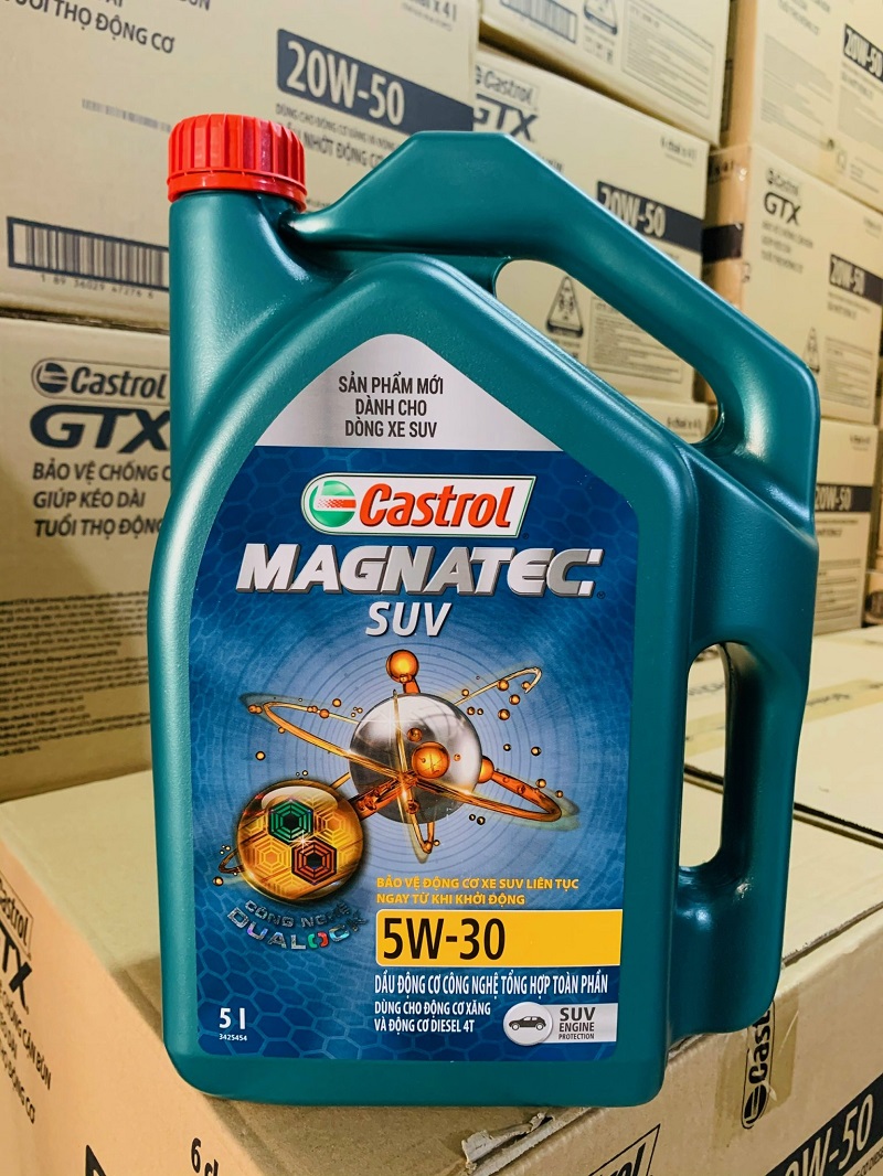 Dầu Động Cơ Tổng Hợp CASTROL Magnatec Suv 5W-30 5L Chuyên Cho Dòng Xe Suv Xe Bán Tải Hibucenter