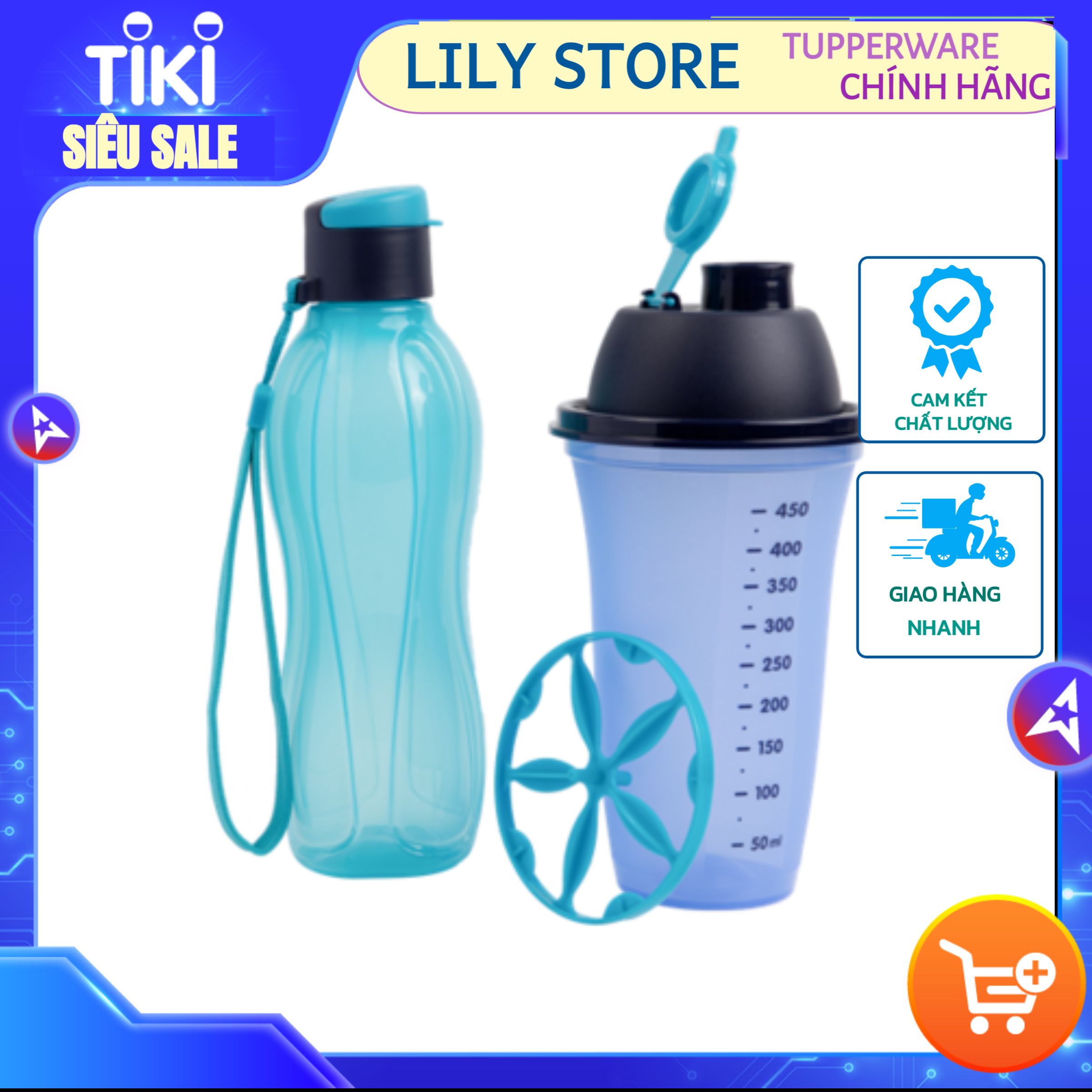 BỘ BÌNH NƯỚC VÀ BÌNH LẮC MEMBERKIT SHAKE N GO