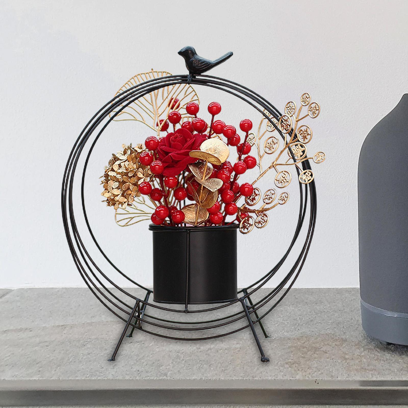 Flower Basket Decoration Harvest Photo Props for Holiday Home Autumn