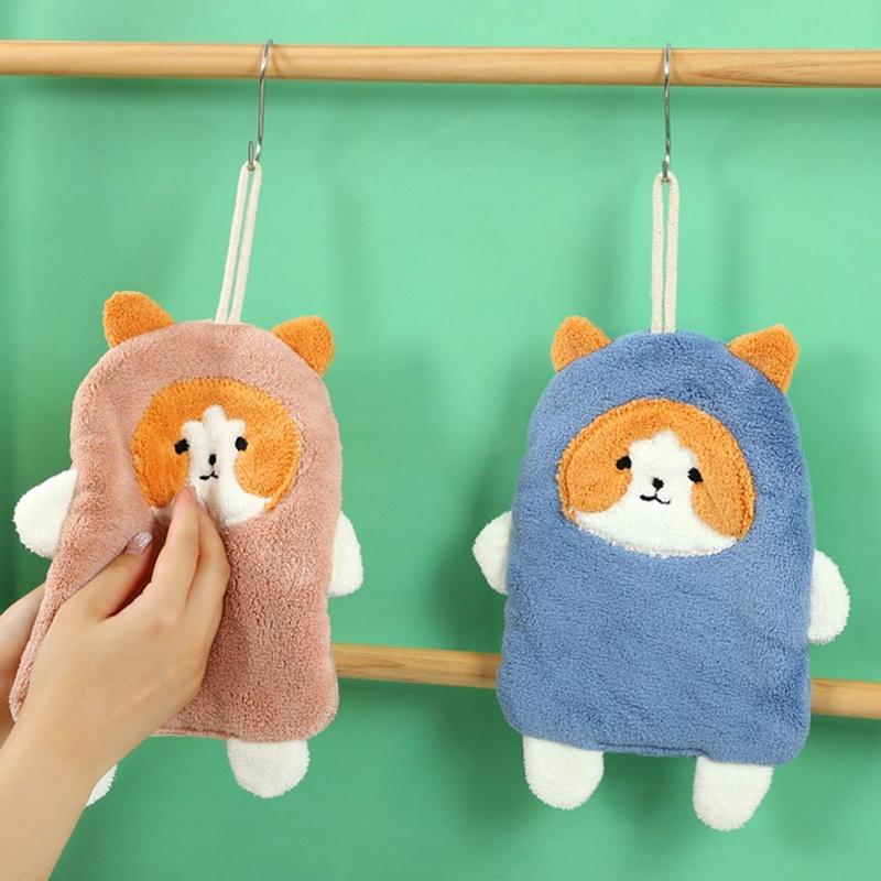 Khăn lau bếp đa năng siêu thấm hình thú cute có móc treo