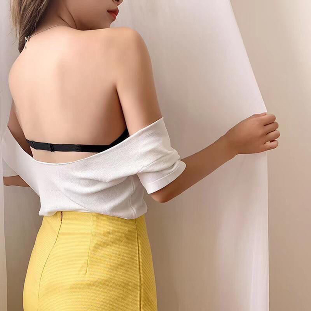 Áo Ngực Quai Trong Đệm Mỏng Mặc Đầm Hở Vai Hở Lưng Quyến Rũ