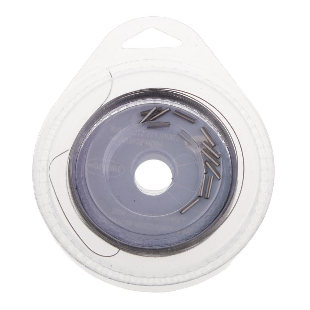 Stainless Steel Fishing Leader Wire 7 Strands Fishing Leader Line 33ft/10LBS