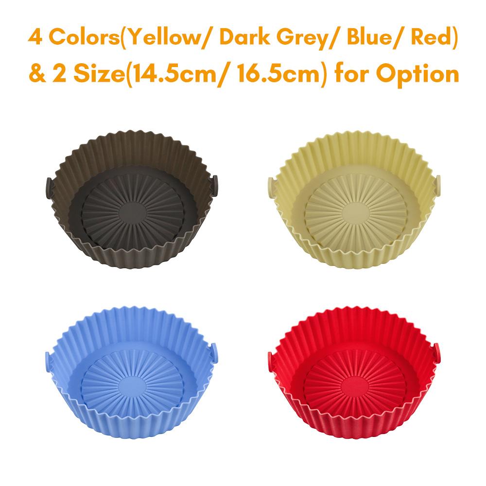 Tấm Lót Silicone Tròn Cho Nồi Chiên Không Dầu Có Thể Tái Sử Dụng Dễ Dàng Làm Sạch