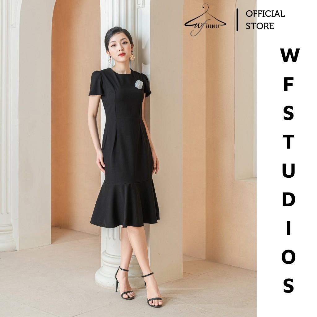 Hình ảnh Váy cổ tròn đính hoa -Kira Dress-V09-wfstudios
