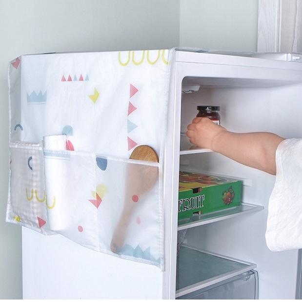 Tấm Phủ Tủ Lạnh Lò Vi Sóng Trùm Che Tủ Lạnh Chắn Bụi H094