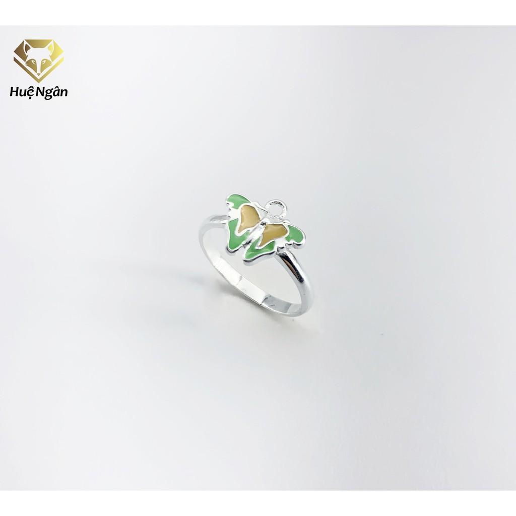 Nhẫn bạc Ý 925 Huệ Ngân - Uyên Ương Hồ Điệp TJ070