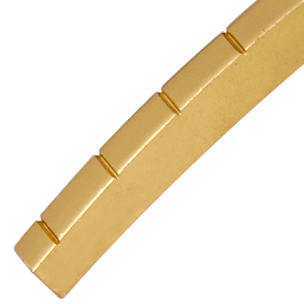 42mm Slotted Brass Nut DIY for ST TL Electric Guitar Replacement Part, Gold