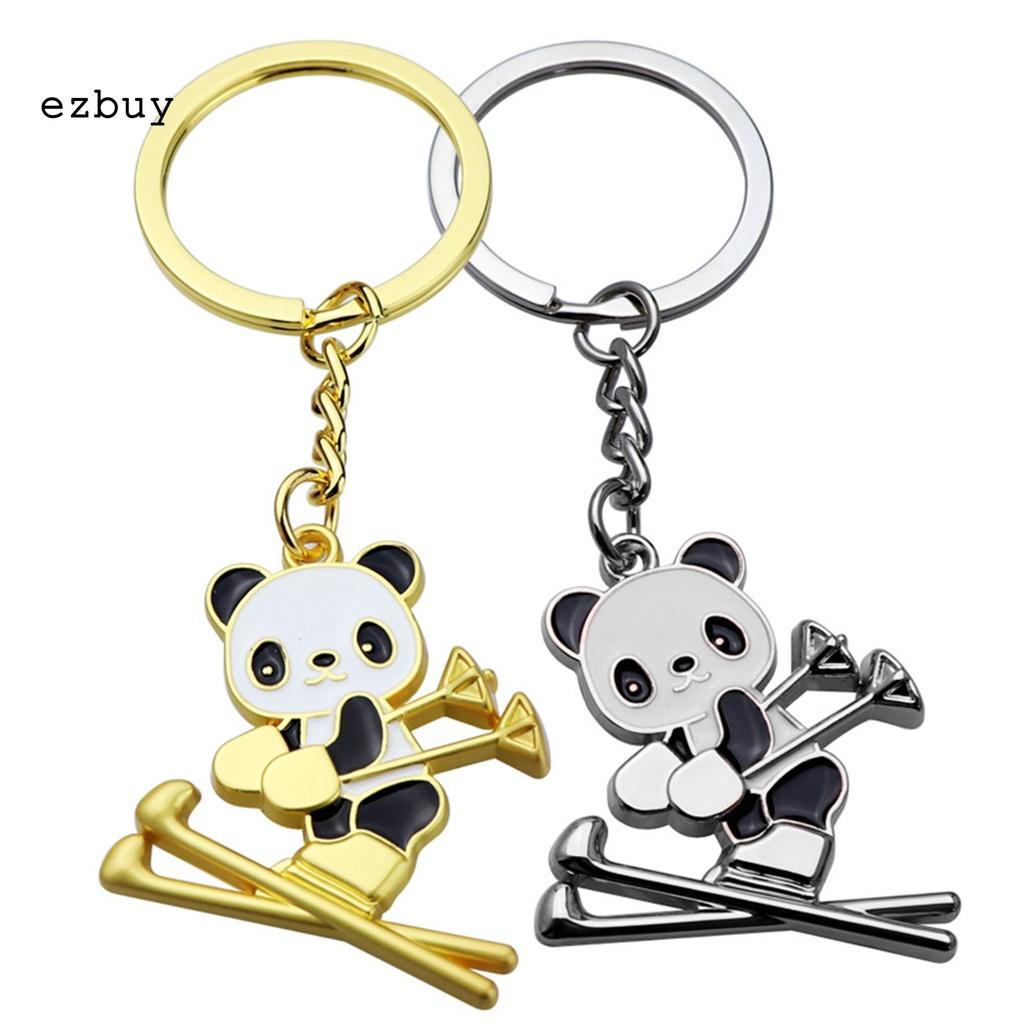 Crafts Keyfob Pendant Mini Animal Figurine Key Ring Fall Resistant Event Gift