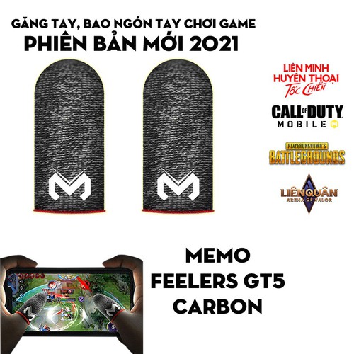 Găng tay chơi game MEMO - Sợi Carbon cao cấp siêu bền, co dãn, đàn hồi tốt , độ nhạy cao - Hàng nhập khẩu