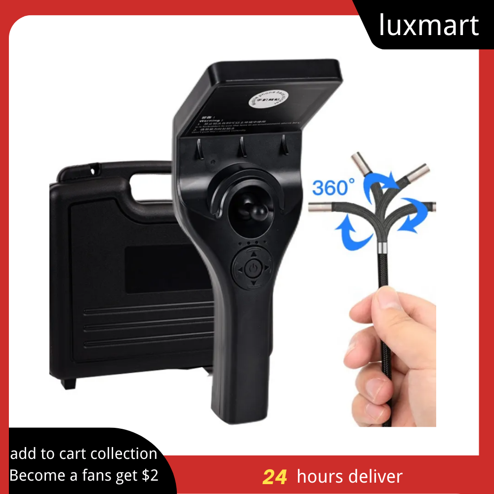 Kiểm tra cống thoát nước ô tô không dây 4 chiều Borescope 6MM 1m Chỉ đạo Camera nội soi video công nghiệp WIFI 360 ° 720 ° cho iPhone Android