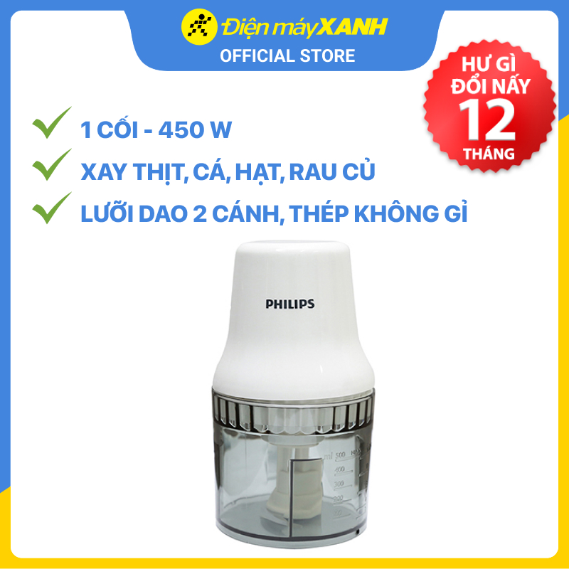 Máy Xay Thịt Philips HR1393 (0.7 Lít) - Hàng chính hãng