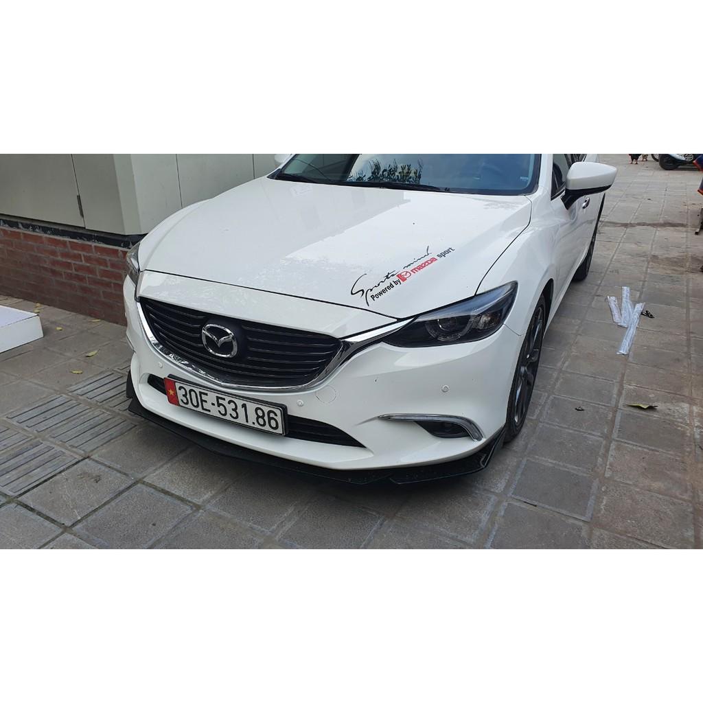 Lip Trước,Cản Trước Thể Thao Mazda 6 Nhựa ABS Cao Cấp Chống Va Đập Tốt Phía Dưới Có Gân Tăng Cứng