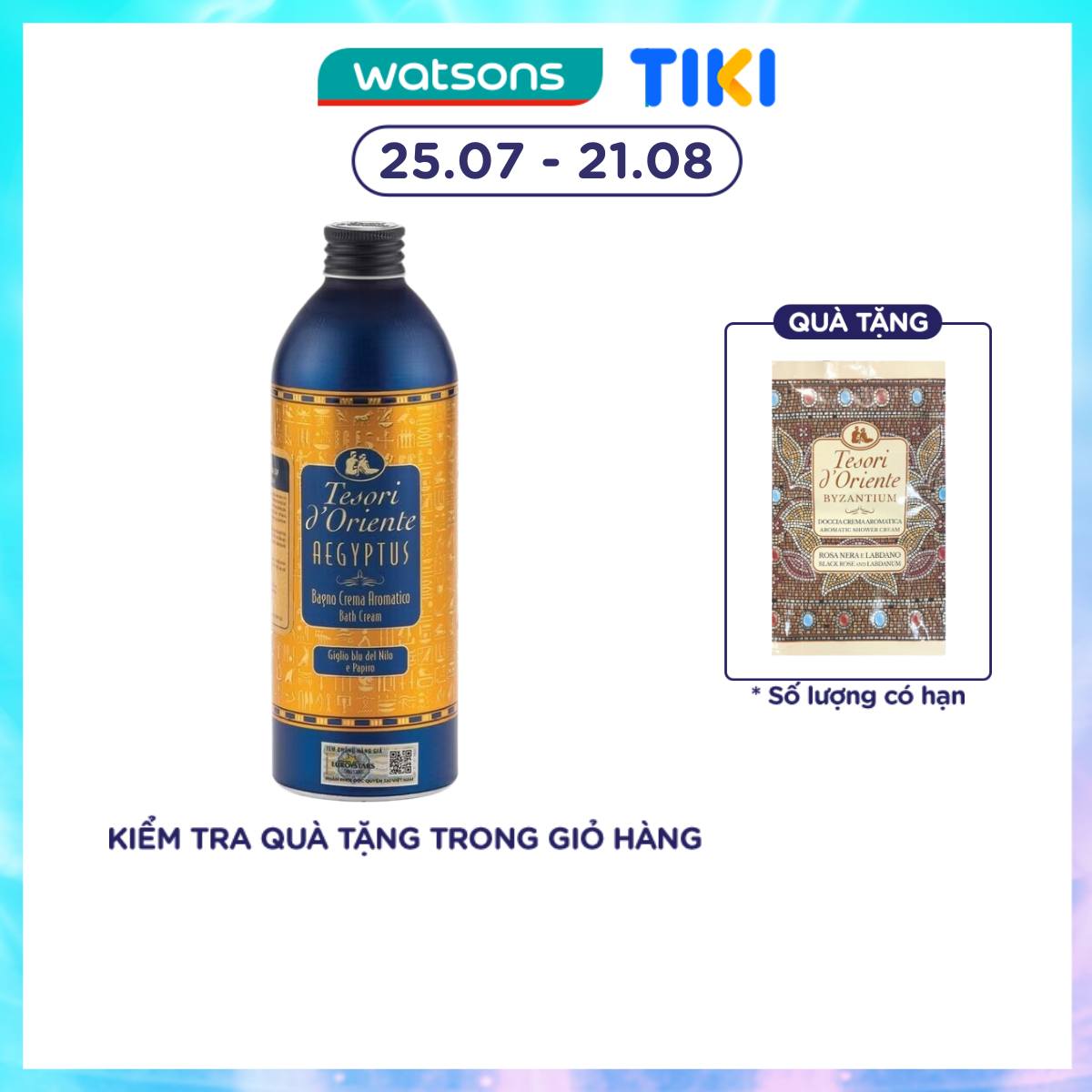 Sữa Tắm Tesori D'Oriente Nước Hoa Thảo Mộc Ai Cập 500ml