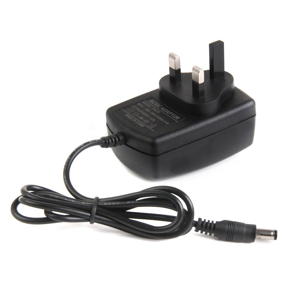 UK Plug AC 100-240V to DC 5V 2A Power Supply Charger Converter Adapter 5.5mm