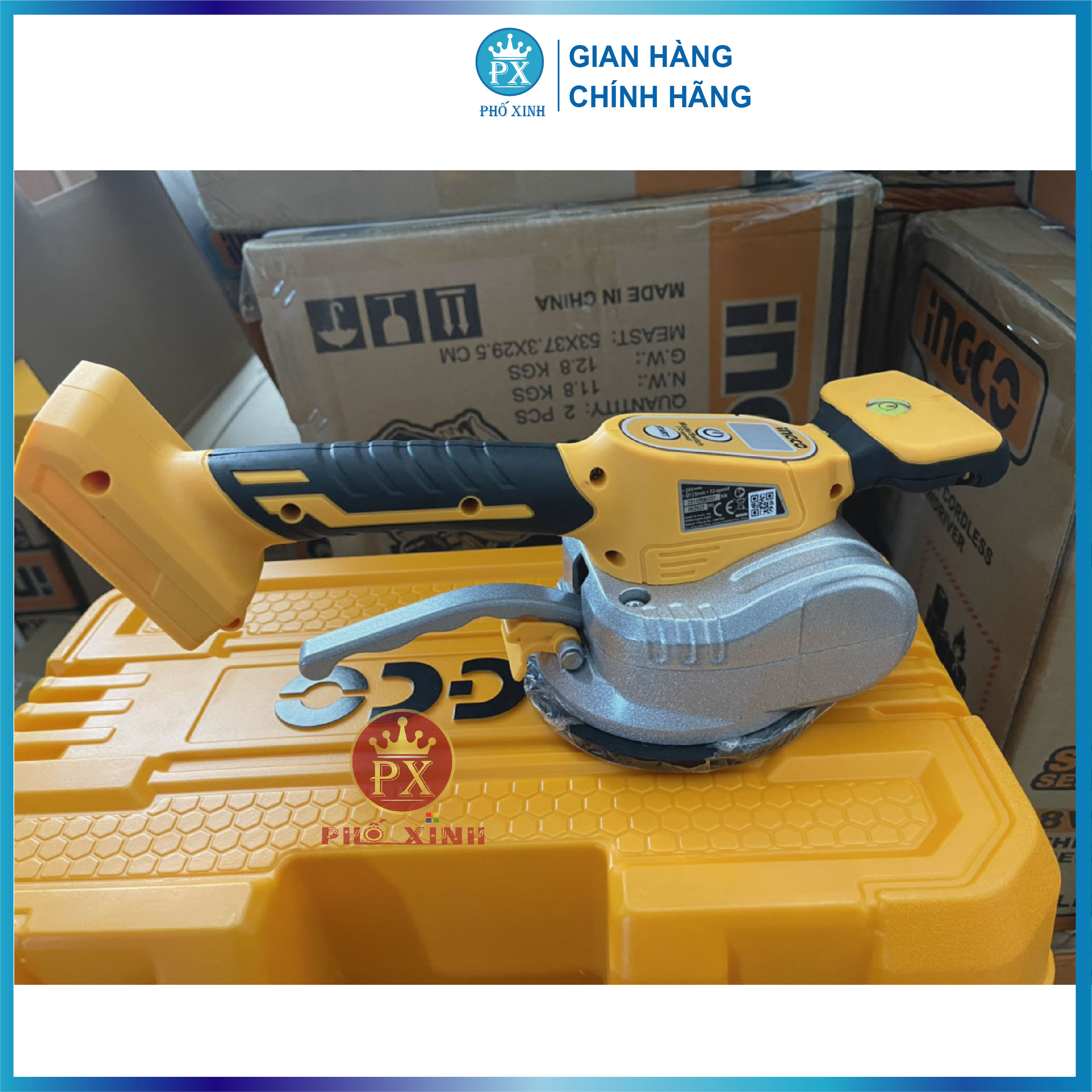 Máy rung hít gạch 50Kg dùng pin Lithium 20V Ingco CTVLI20101
