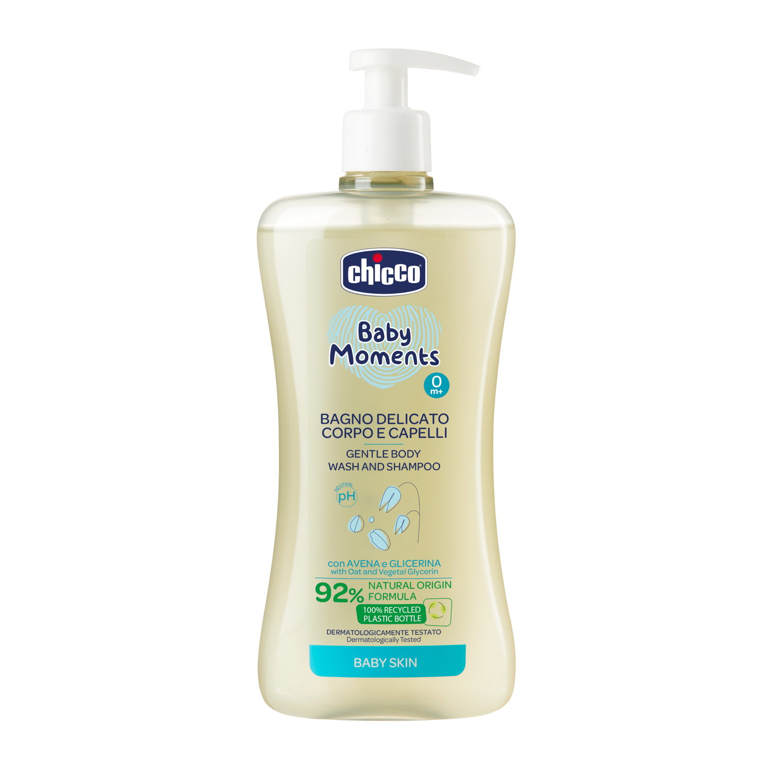 Sữa tắm gội cho bé chiết xuất Yến mạch 0M+ Chicco 500ml