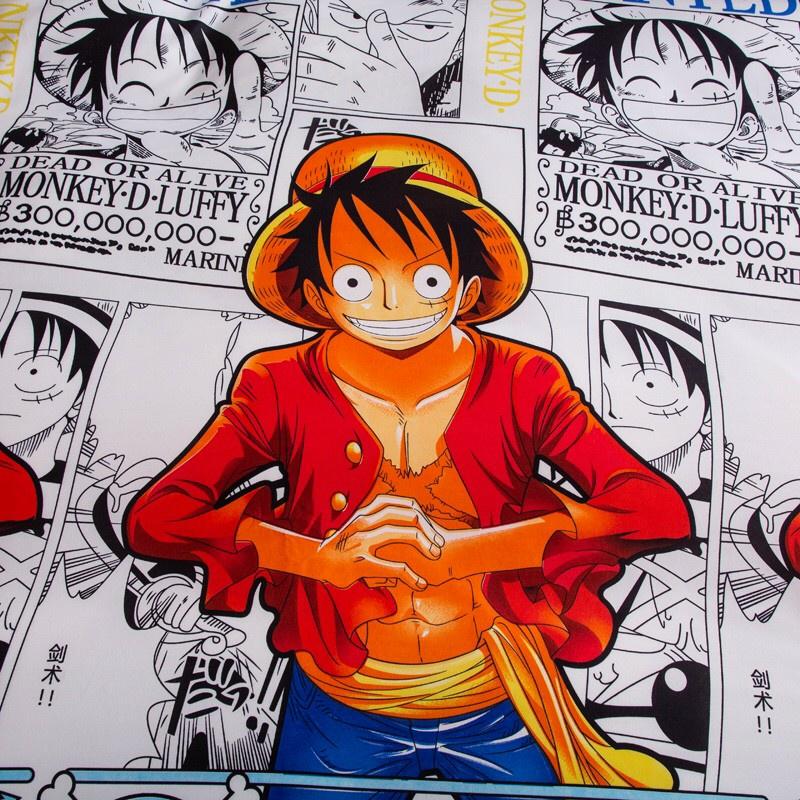 Bộ chăn ga gối Vua hải tặc Luffy - One Piece - 100% Cotton Poly cao cấp - Hàng xuất khẩu