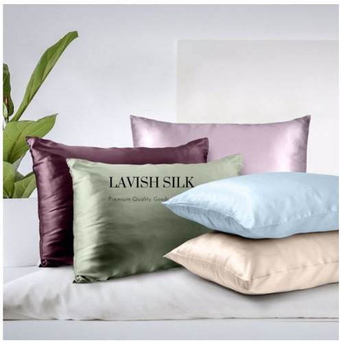Trọn Bộ Ga Gối Lụa Kèm Chăn Sẵn Ruột + Tặng Bộ Quà Tặng Lavish Silk Cao Cấp - Xanh Matcha
